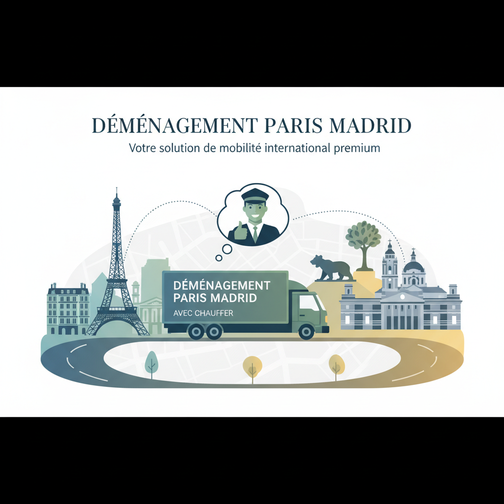 déménagement paris madrid avec chauffeur